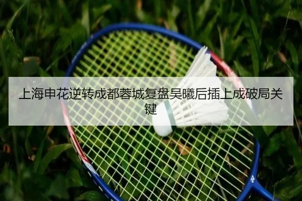 上海申花逆转成都蓉城复盘吴曦后插上成破局关键